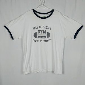 Seinfeld T-Shirt Mandelbaum's Gym XXL Ringer Tee